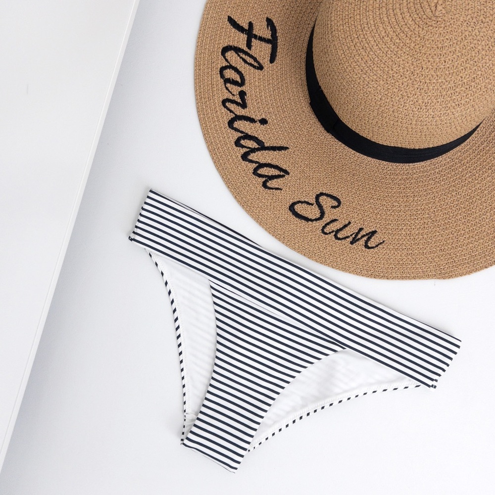 H&M . Striped Bikini Bottom